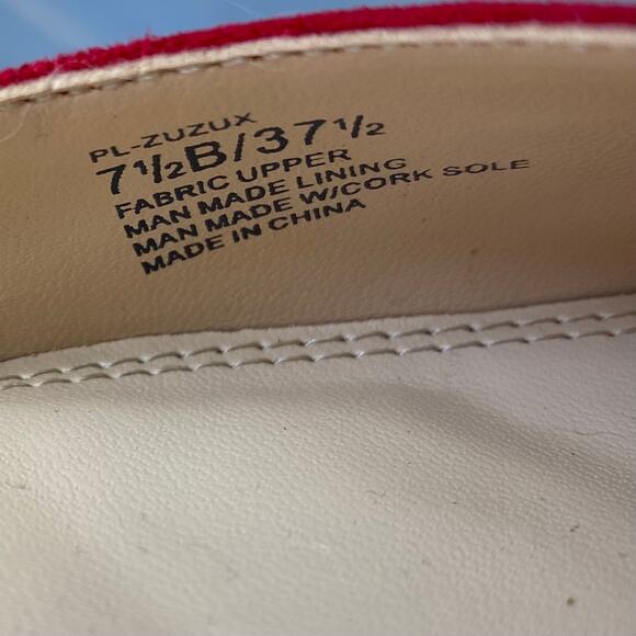 BCBG Paris Zuzux Studded Ballet Flats Women Size 7.5B Red Pointed Toe Celeb Glam - Picture 11 of 12